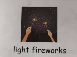light fireworks